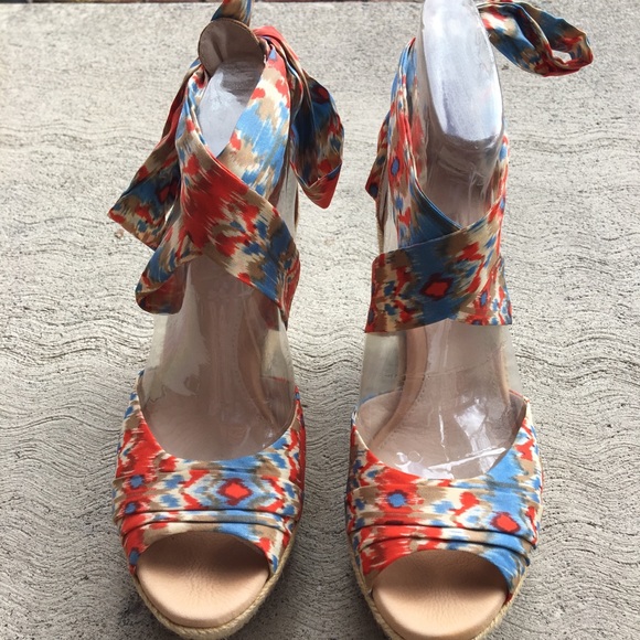 UGG Shoes - UGG Wedges with Silk Ties